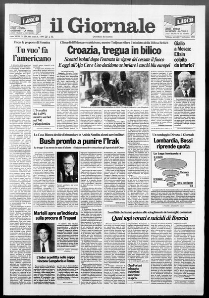 Il giornale : quotidiano del mattino